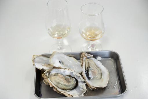 牡蠣と白ワイン,イメージ